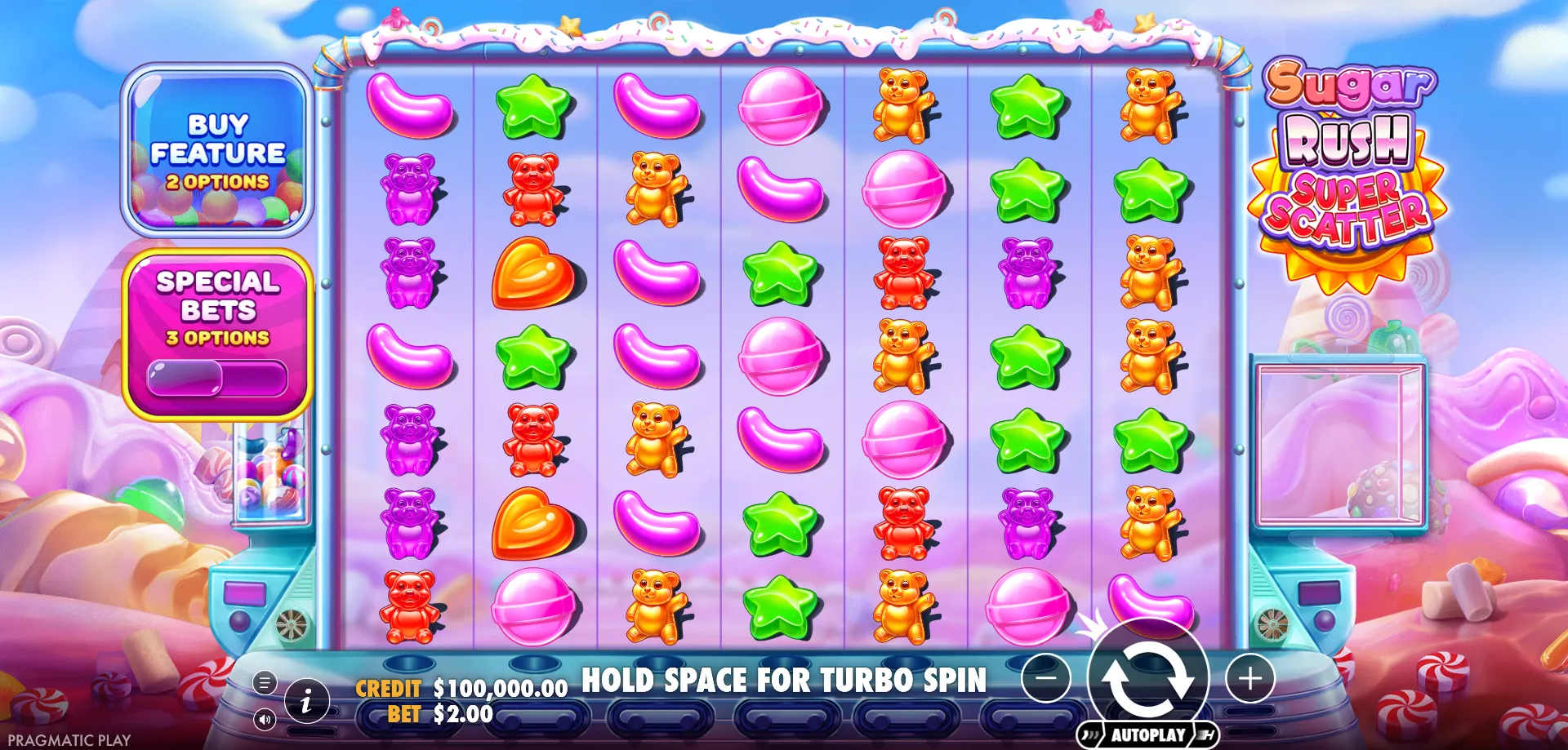 Introduktion til Sugar Rush Super Scatter